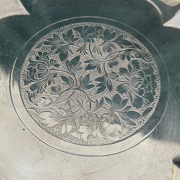 Silver Plated Chinese Plate Nelson Gallery Atkins Museum Yuan Dynasty - Picture 5 of 8